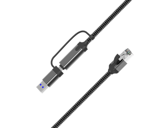 0,5 m, USB-C + USB-A til Gigabit LAN