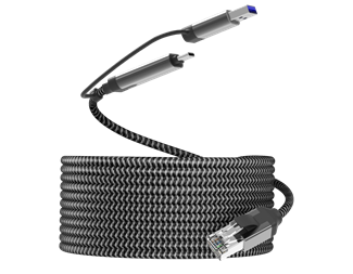 0,5 m, USB-C + USB-A til Gigabit LAN