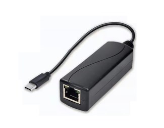 10/100 Mbps POE til USB-C, rett kontakt